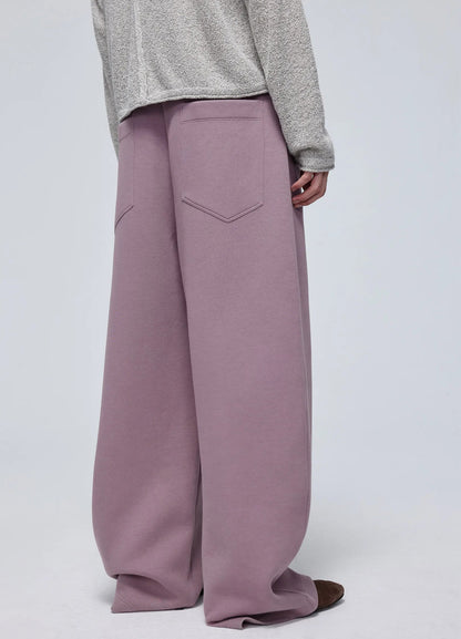 Embossed Logo Wide-leg Sweatpants