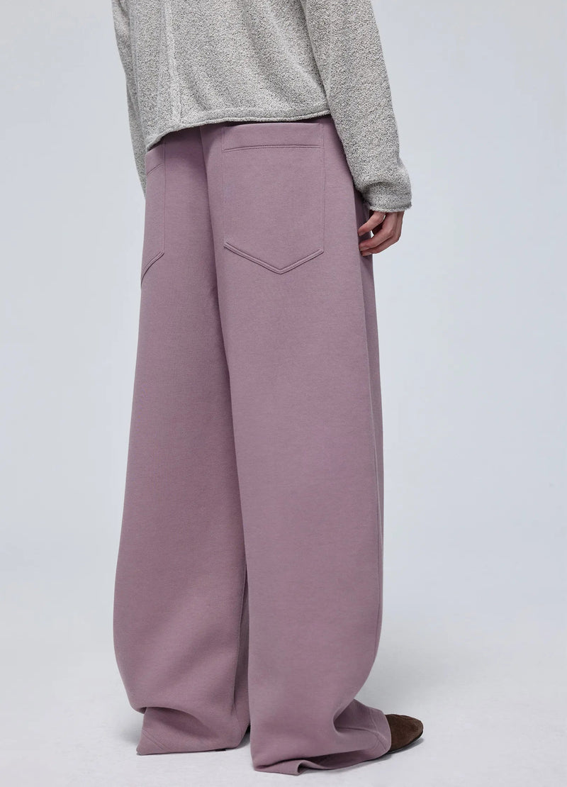 Embossed Logo Wide-leg Sweatpants