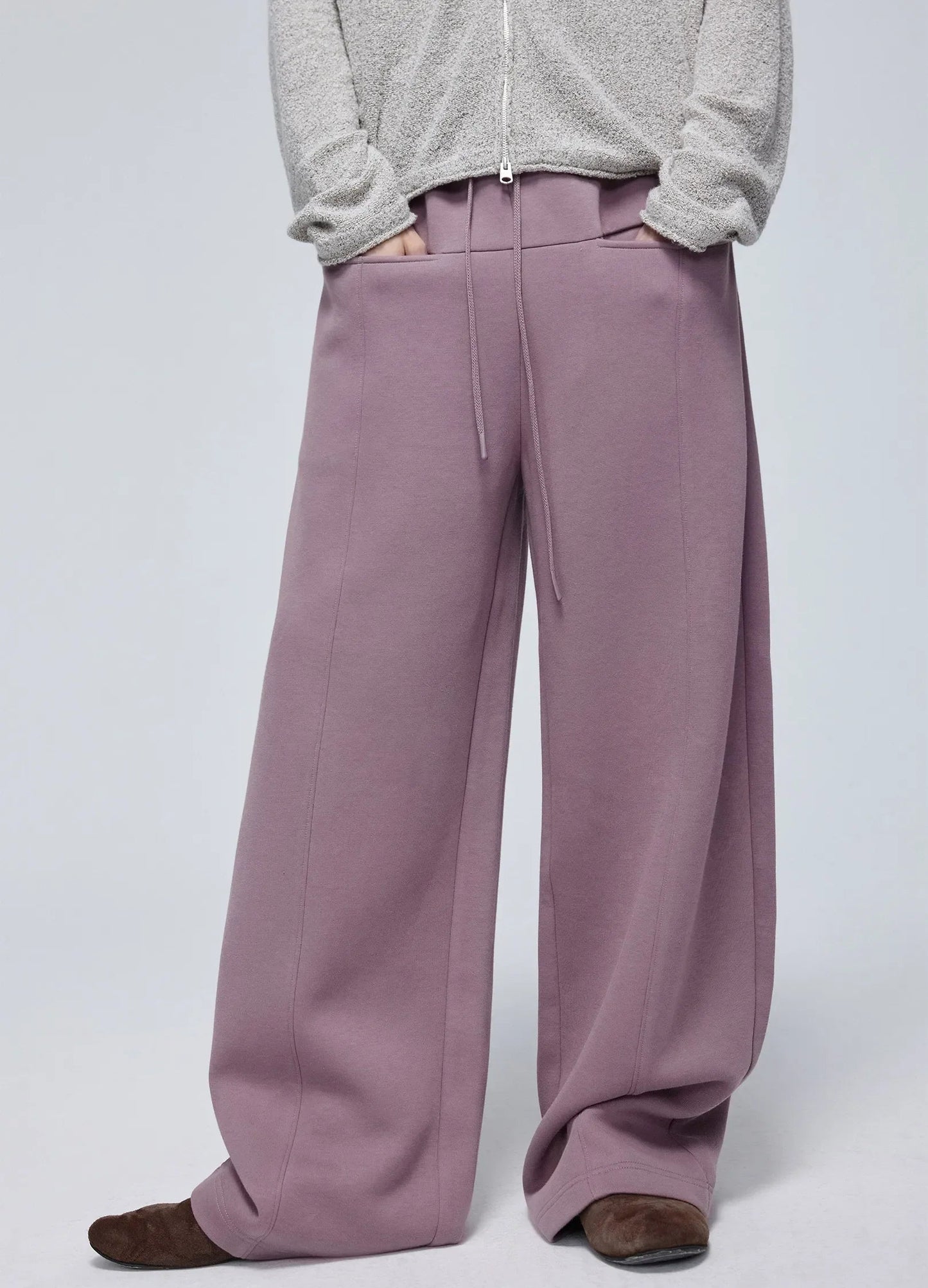 Embossed Logo Wide-leg Sweatpants