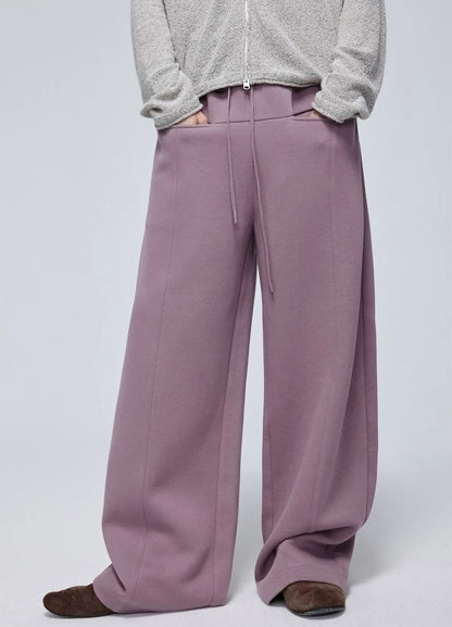 Embossed Logo Wide-leg Sweatpants