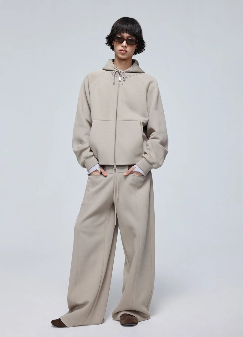 Embossed Logo Wide-leg Sweatpants