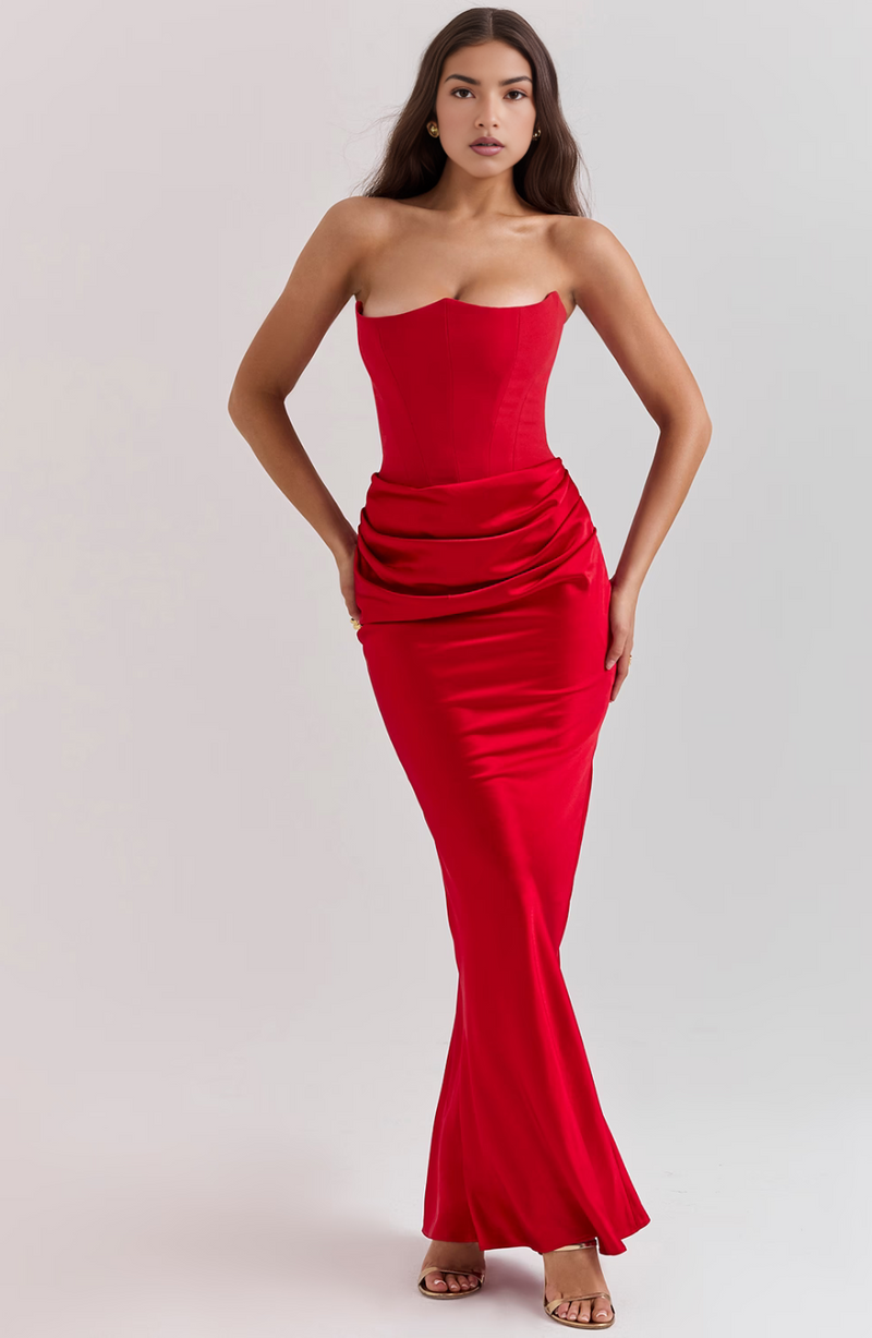 Tessa | Strapless Maxi Dress