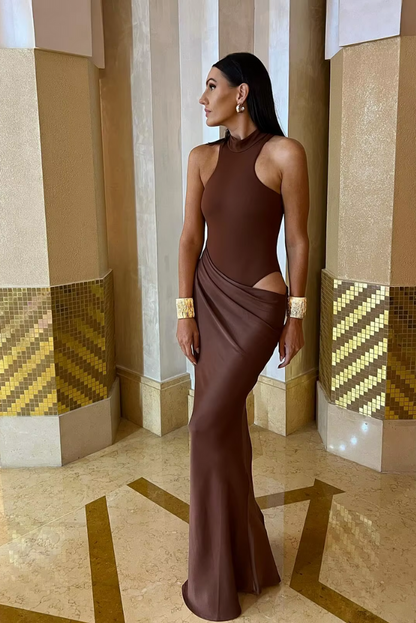 Faye | Asymmetrical Maxi Dress