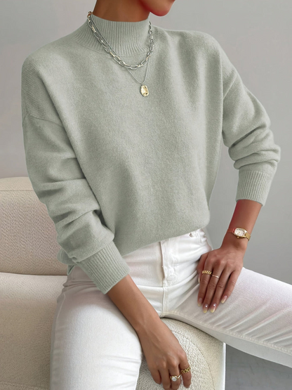 Emma | Mock Neck Spring Sweater