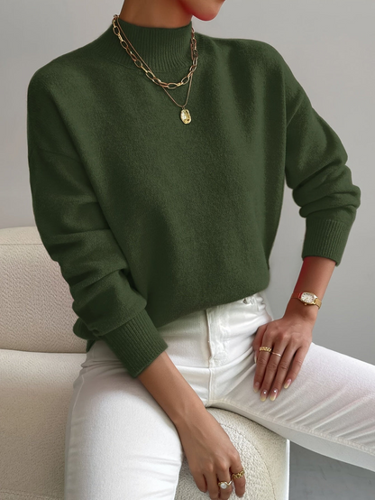 Emma | Mock Neck Spring Sweater