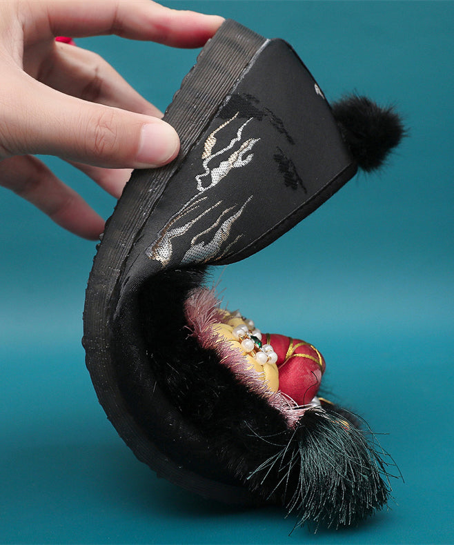 Style Splicing Tiger Head Shoes Embroidered Soft Sole Tq038