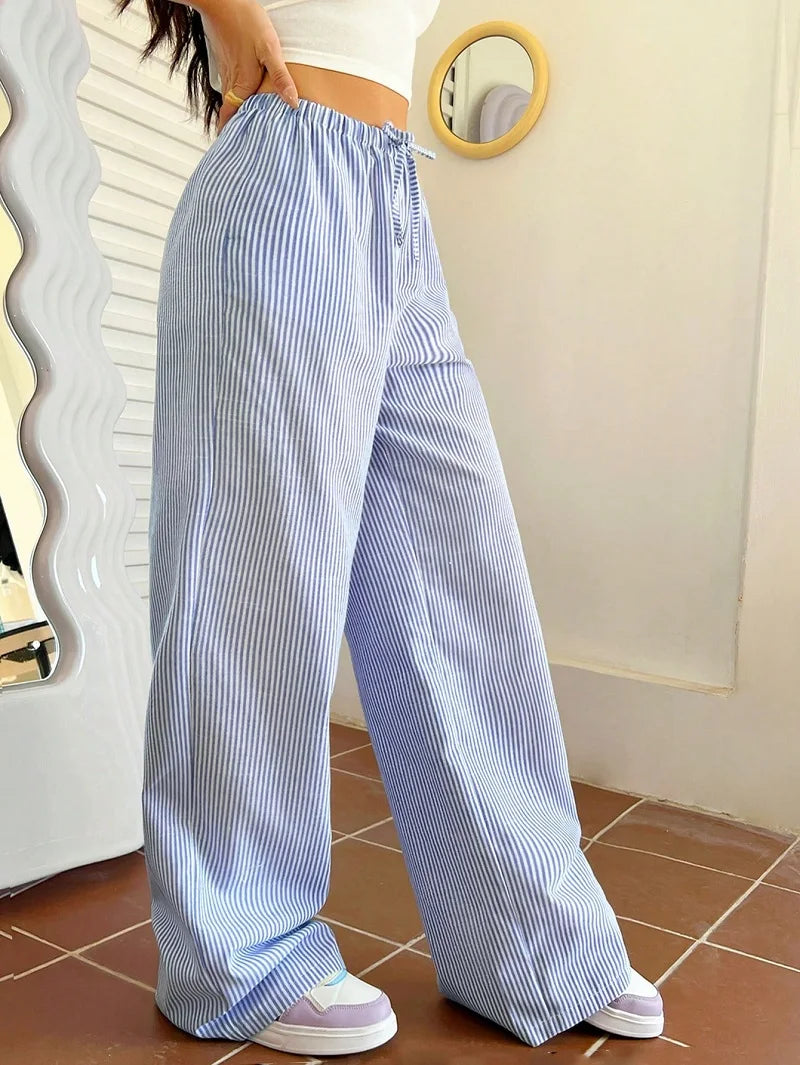 Striped School Season Daily Wear Pant