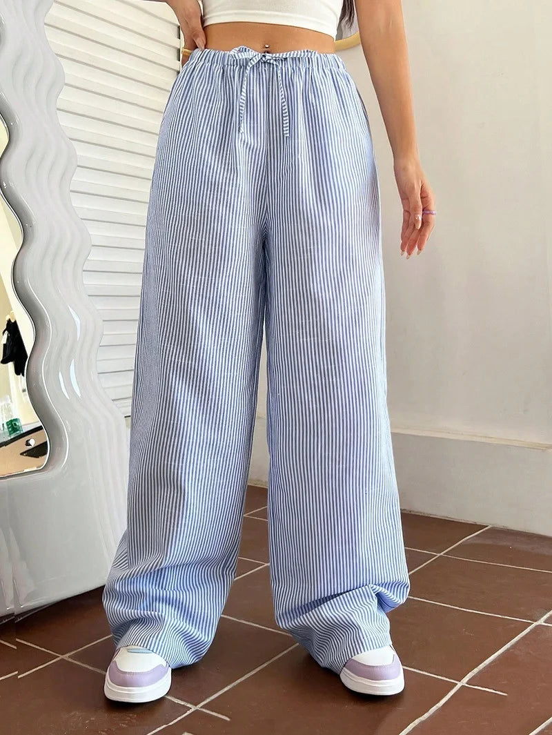Striped School Season Daily Wear Pant