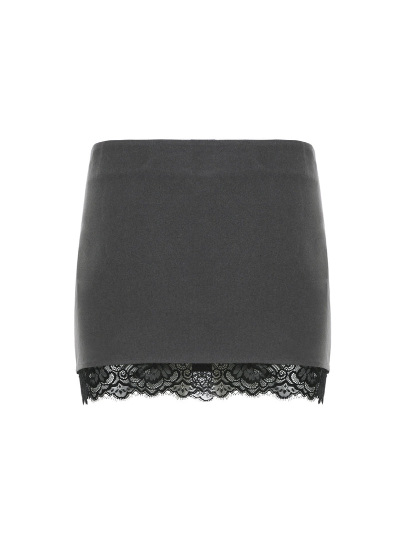 Eve Retro Lace Knit Skirt