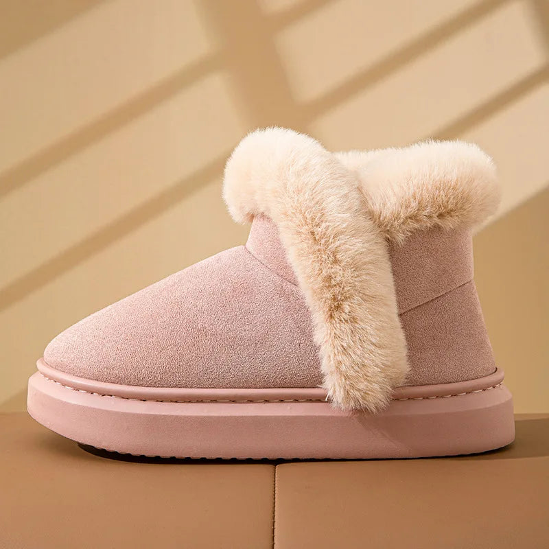 Fur Fluffy Cozy Soft Plush Fuzzy Snow Boot