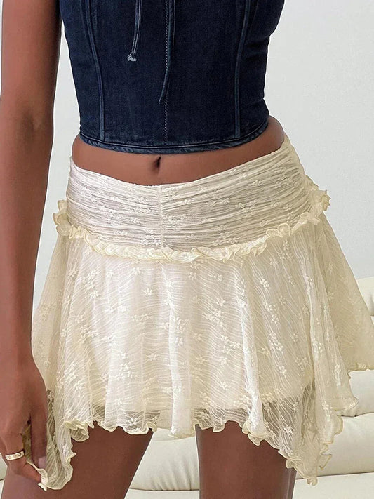 Fairy Grunge Layered Ruffle Skirt