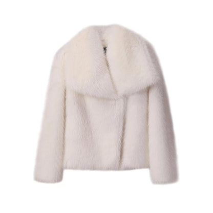 Fake Fox Fur Ins Short Big Collar Cool Fur Coat