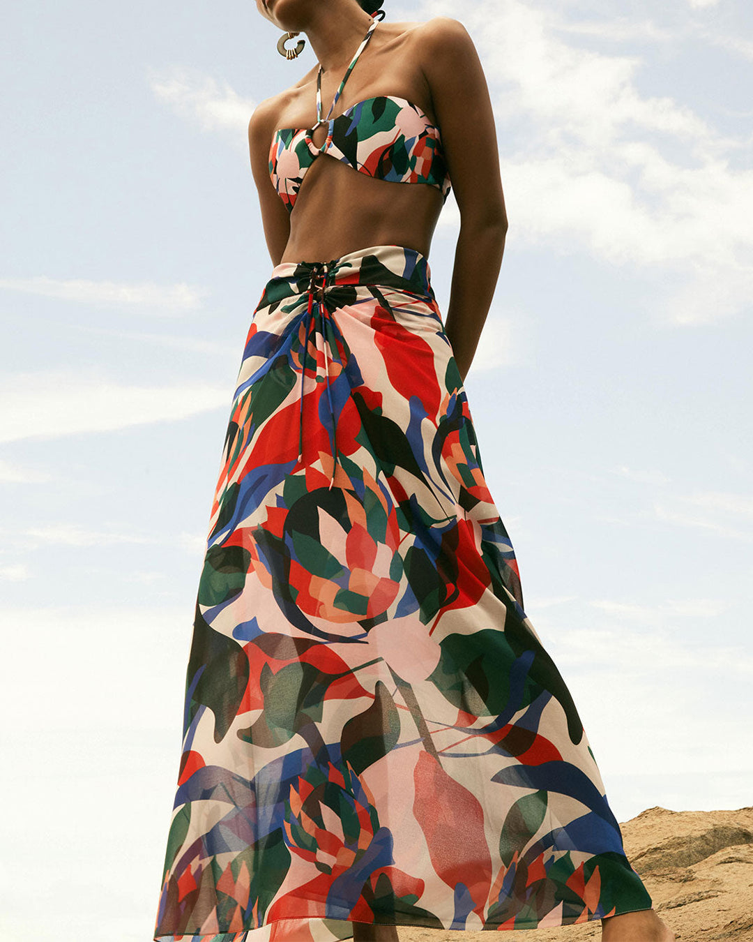 Beach Bikini and Skirt