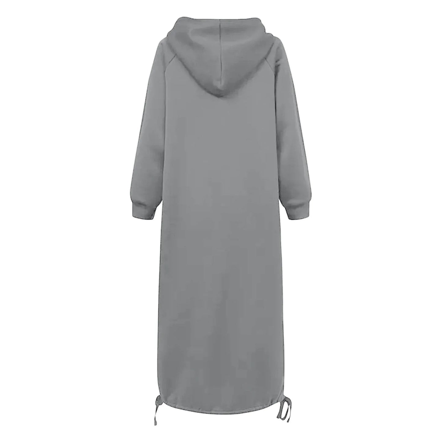Split Hooded Large Pullover Autumn Pocket Warm Sweatshirt Hoodie Dress