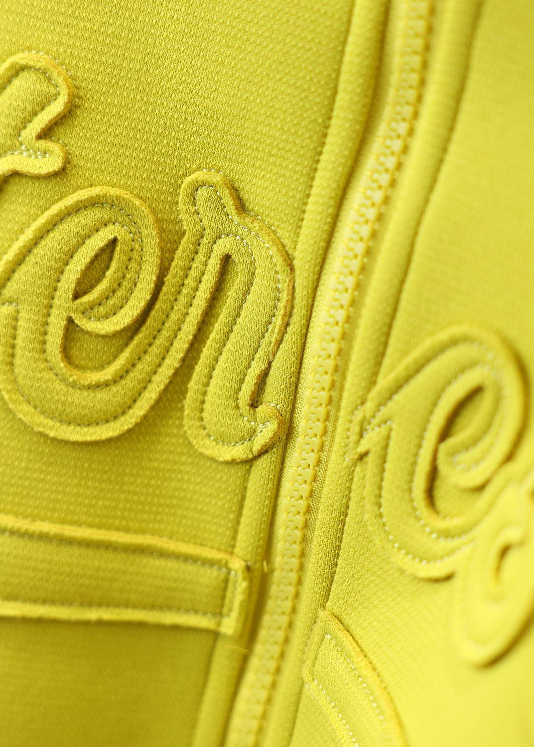 Yellow Stand Collar Graphic Patch Patchwork Coat Spring Ty023