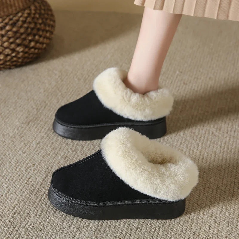 Faux Fur Non-slip Warm Short Comfortable Platform Snow Boot