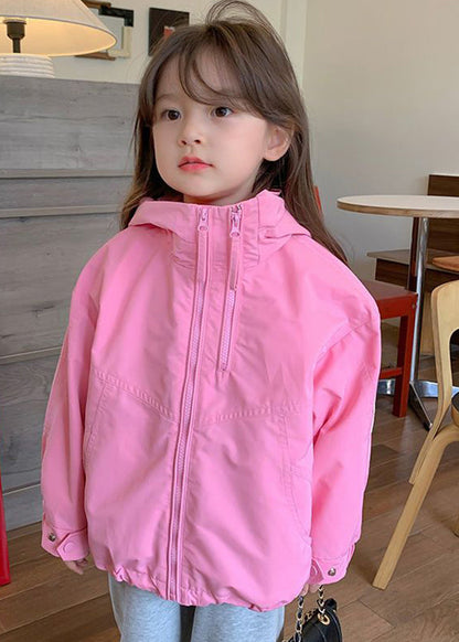 Fine Green Patchwork Zippered Hoodie Coat Fall Qv045