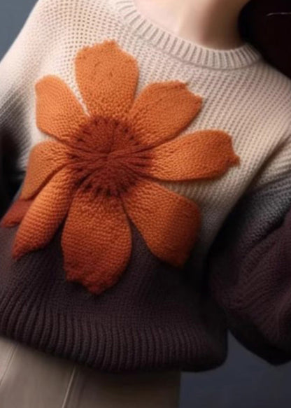 Gradient Color Cozy Knit Pullover Sweaters Winter Wx024