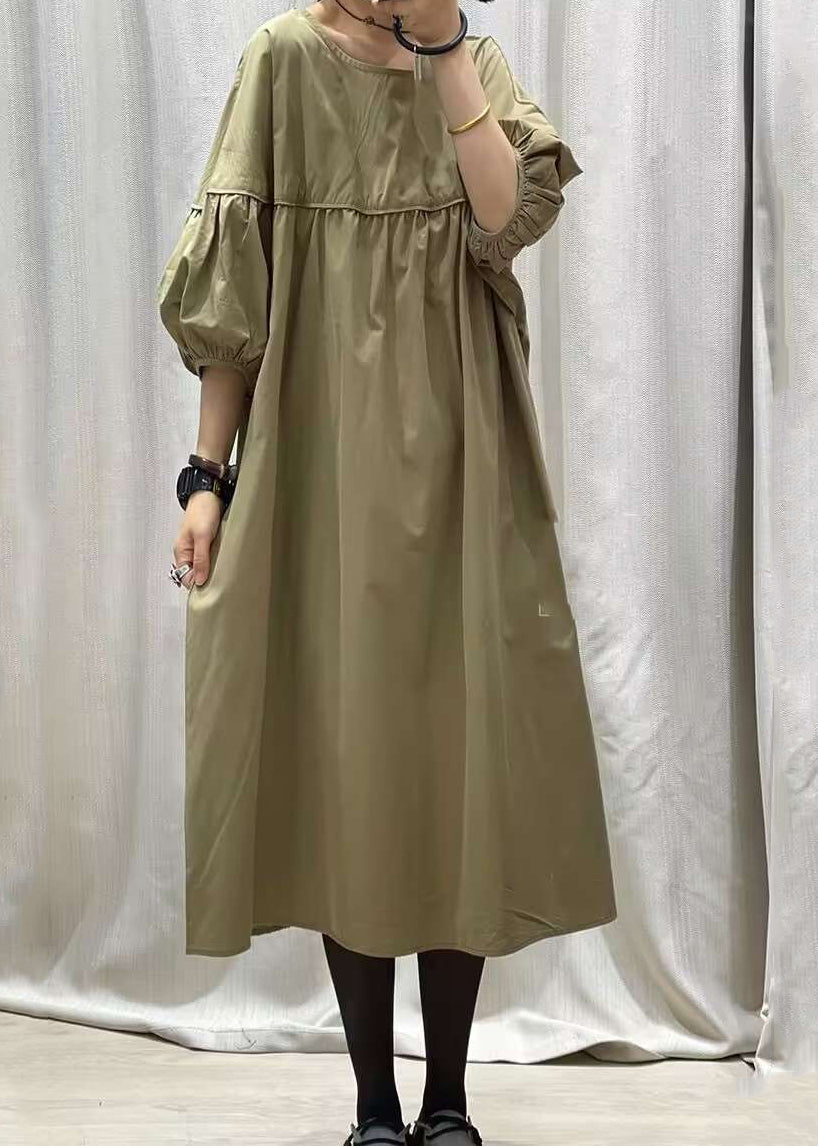 French Black O-neck Patchwork Long Dresses Summer Gh1010