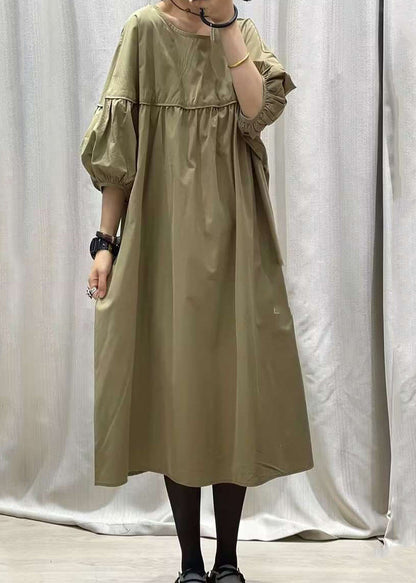 French Black O-neck Patchwork Long Dresses Summer Gh1010