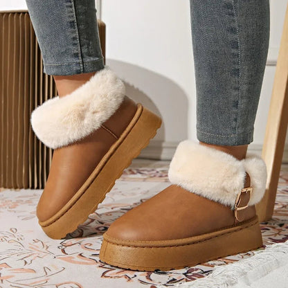 Furry Plush Warm Newest Comfortable Non-slip Thick Bottom Snow Boot