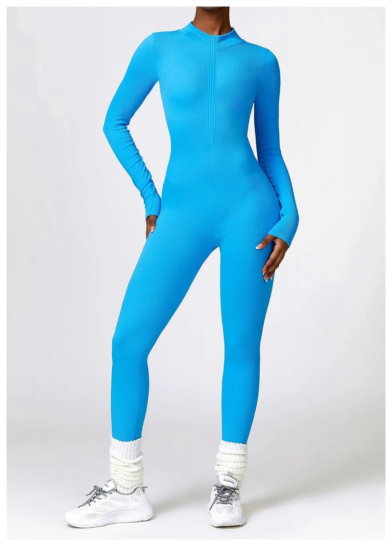 Serena - Zip Up Jumpsuit Long Sleeve