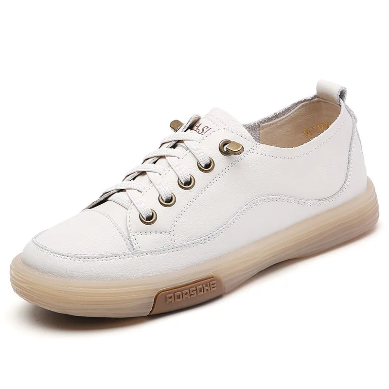 Genuine Leather Slip on Flats Moccasins Loafers Spring Autumn Shoes Shoes for Woman Sneakers Wsh4808