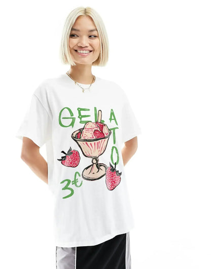 Harajuku Gothic Cartoon T-shirt