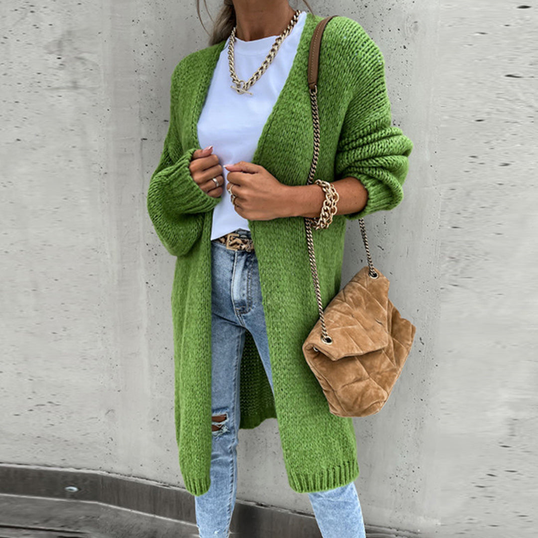 Lauren | ’s Relaxed Fit Long Open Front Cardigan