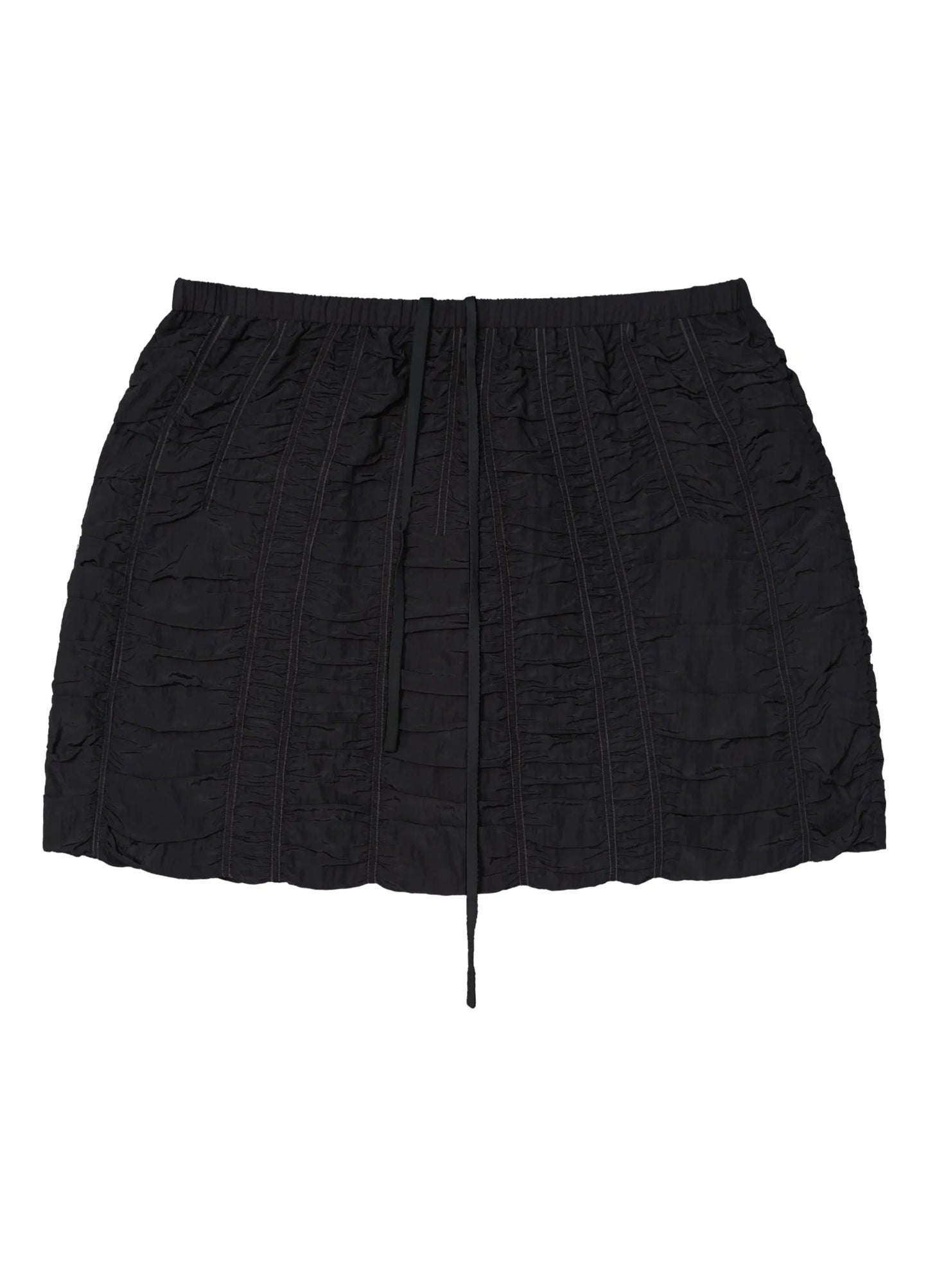 Ruched Mini Drawstring Skirt