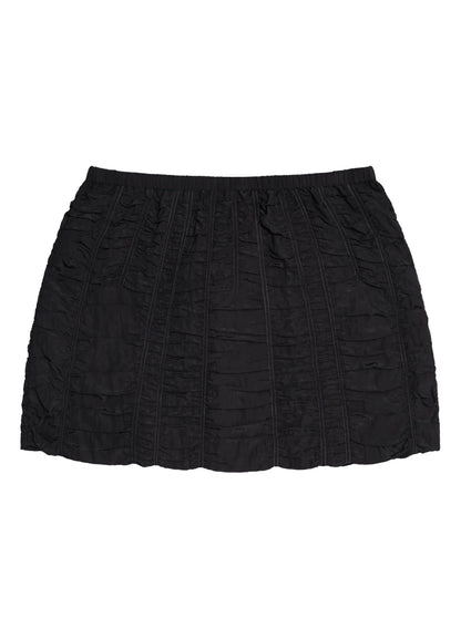 Ruched Mini Drawstring Skirt