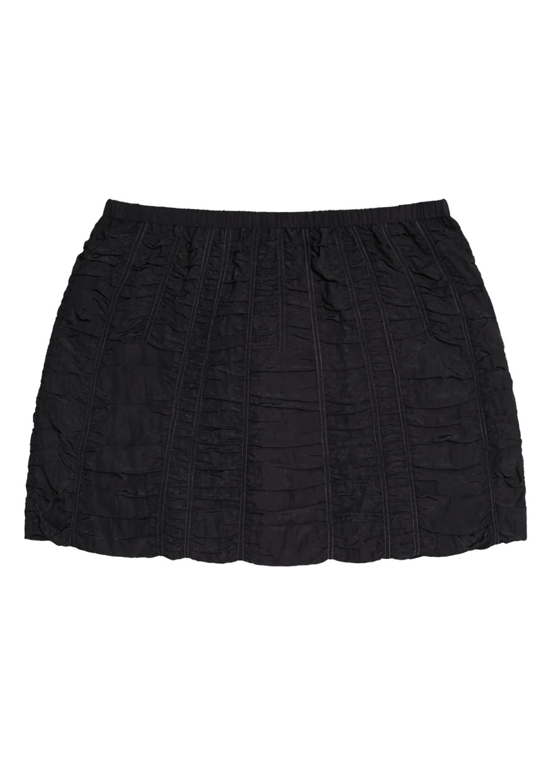 Ruched Mini Drawstring Skirt