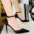 Shoes Green Blue Pumps Office Shoes High Heels Silk Stiletto Heels Sandals 43
