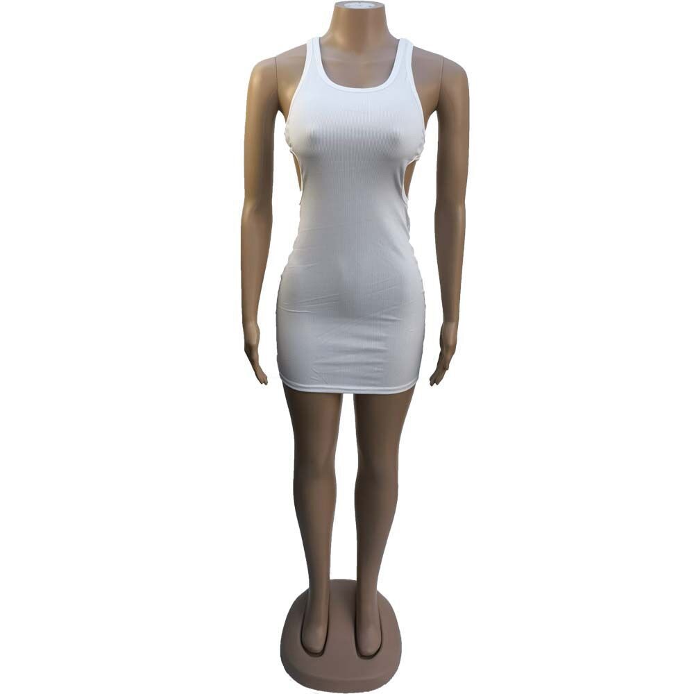 Mini Dress Summer Plain White Black T Shirt Dresses for