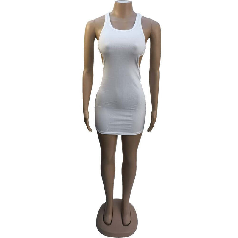 Mini Dress Summer Plain White Black T Shirt Dresses for
