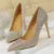 Shoes Rhinestone Woman Pumps Wedding Shoes Basic Pump Stiletto Heels 10cm 7cm Heeled Shoes High Heels