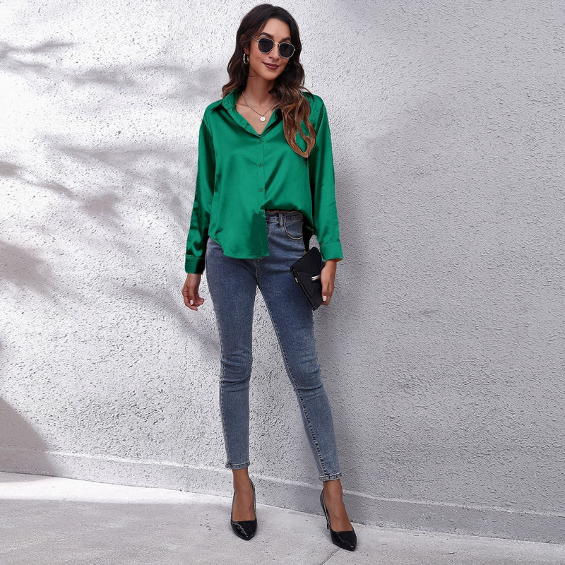 Sydney | ’s Workwear Loose Fit Satin Blouses