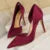 Shoes Woman Pumps Black Blue Sliver Heels Silk High Heels Shoes Stiletto Heels 9.5 Cm Shoes