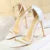Shoes Super High Heels 11cm Shoes Patent Leather Woman Pumps Heels Stiletto Open Toe Shoes