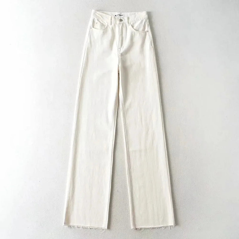 Jeans Bottom Straight Leg Baggy Jeans Fall Boyfriend Long Trousers High Waist Denim Pants