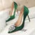 Shoes Rhinestone Pumps Stiletto Shoes High Heels Wedding Shoes Luxurious Heels Party Shoes Female