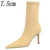 New Socks Boots Ankle Boots for Boots Balck Pointed Toe Elastic Heels Shoes Fetish Autumn Winter Female Shoes