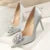 Shoes Rhinestone Pumps Stiletto Shoes High Heels Wedding Shoes Luxurious Heels Party Shoes Female