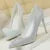 Shoes Rhinestone Woman Pumps Wedding Shoes Basic Pump Stiletto Heels 10cm 7cm Heeled Shoes High Heels