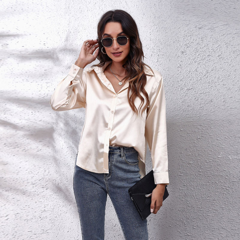 Sydney | ’s Workwear Loose Fit Satin Blouses