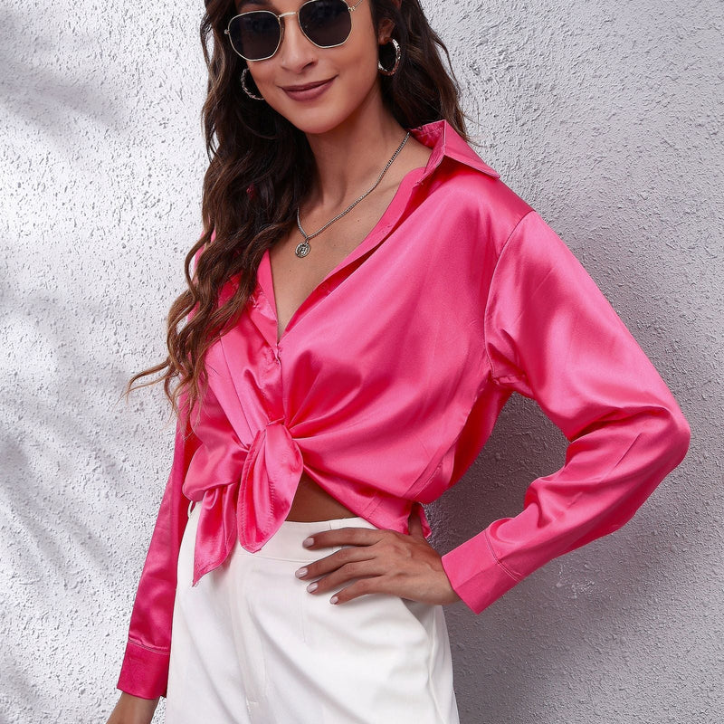 Sydney | ’s Workwear Loose Fit Satin Blouses