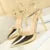 Shoes High Heels Shoes Patent Leather Woman Pumps Heels Blue Sliver Stiletto Heels Sandals