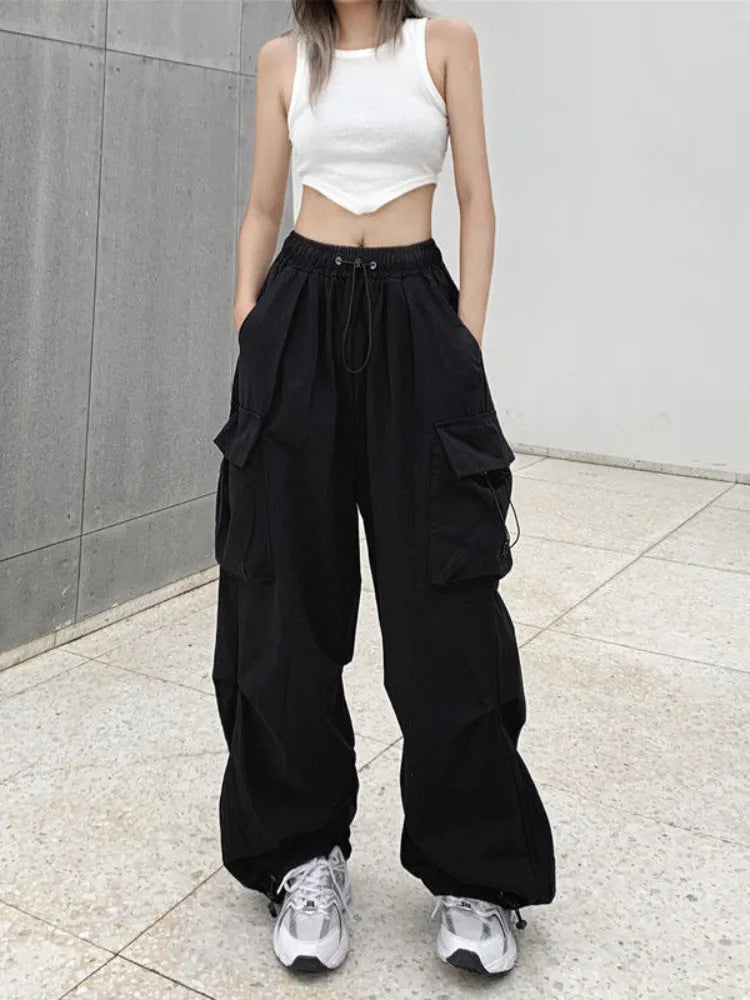 Harajuku Parachute Baggy Cargo Y2k Edgy Jogging Pant