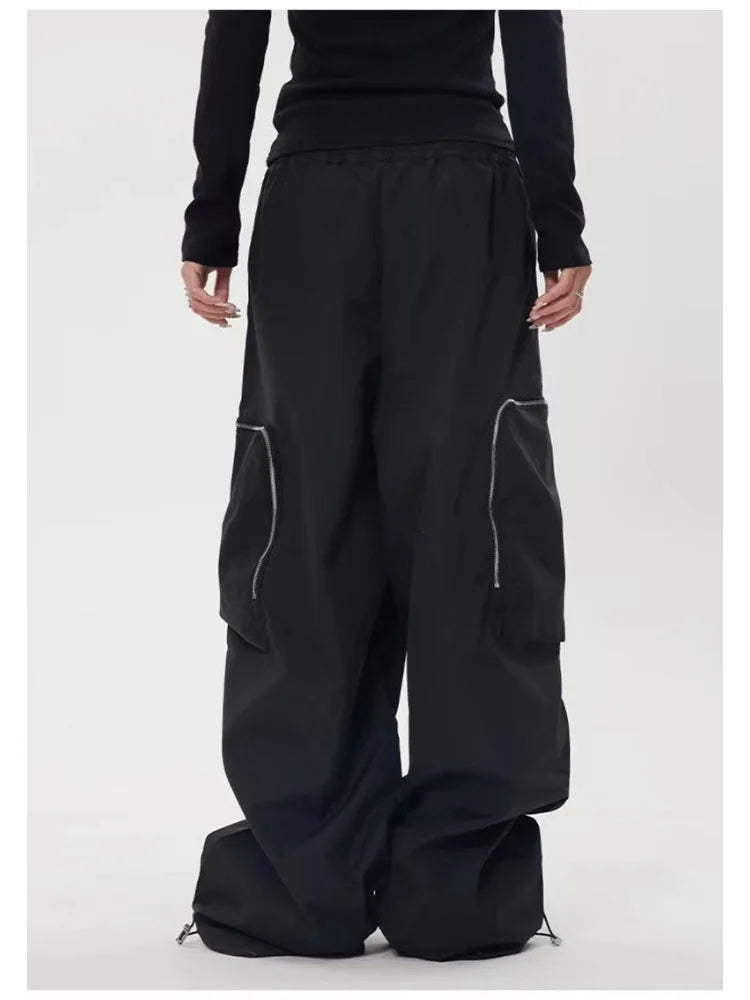 Hip Hop Baggy Cargo Y2k Oversize Wide Leg Techwear Korean Pant