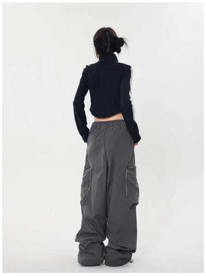 Hip Hop Baggy Cargo Y2k Oversize Wide Leg Techwear Korean Pant